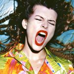 Collezione primavera/estate �97, Ph. Michel Comte, modella: Milla Jovovich, �Archivio Coveri