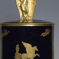 Gio Ponti: Il trionfo dell'Amore e della Morte Cista, porcellana