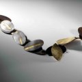 Maria Rosa Franzin - In a silent road, collana, oro, argento, 2003