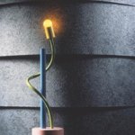 Michele De Lucchi, Lampada Sinerpica, Alchymia, 1978<br>Ph. Tom Vack, diapositiva, colore, 10x12, 1990 - aMDL. All rights reserved
