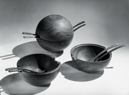 Kay Bojensen, Ciotole per insalata di legno archivio De Padova