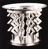 Fruttiera d'argento, Murmansk, Ettore Sottsass, Memphis 1982