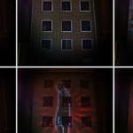 Projection mapping sulla parete della Triennale