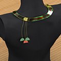 Collana anatomica (figura intera) - Oro giallo con smalti e simboli iconici lavorati come sculture