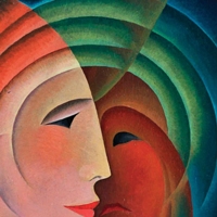 Thayaht (Ernesto Michaelles) - Compensazione di Temperamenti, 1926 - Dim: 48x35 cm - Olio su cartone