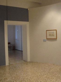 Attacco fascia blu con fascia color panna