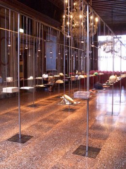 Veduta dell'allestimento della mostra