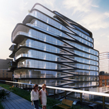 520 West 28th Street, New York,  Stati Uniti, progetto 2015, Render © Zaha Hadid Architects