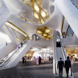 Stazione Metro King Abdullah Financial District, Riyad, Arabia Saudita, 2013 - 2020 © Zaha Hadid Architects