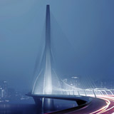 Danjiang Bridge, Taipei, Taiwan, 2015 - in costruzione, render by © MIR