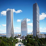 Torre Generali, Citylife, Milano, 2015 - in corso di costruzione, Render, © Zaha Hadid Architects