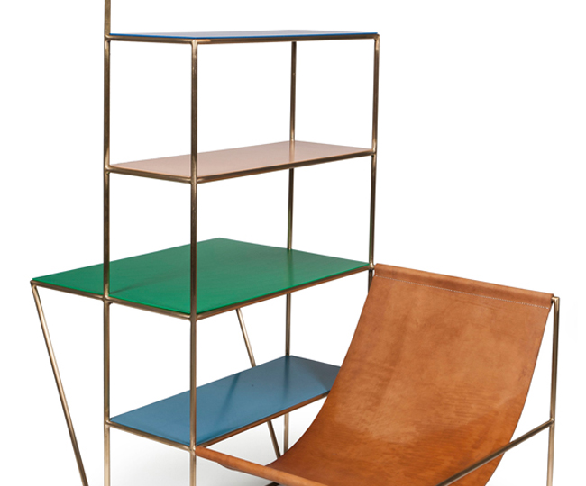 Muller Van Severen, “Installation”, 2012 - Leather, brass, propylene - © Musée des Arts décoratifs, Paris, Jean Tholance Muller Van Severen, “Installation”, 2012 - Leather, brass, propylene - © Musée des Arts décoratifs, Paris, Jean Tholance