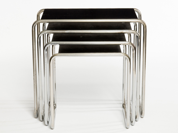 Marcel Breuer, Stacking tables, 1928 -
Wood, tubular steel, 1928 - © Musée des Arts décoratifs, Paris, Jean Tholance / A.D.A.G.P. 2016 Marcel Breuer, Stacking tables, 1928 - Wood, tubular steel, 1928 - © Musée des Arts décoratifs, Paris, Jean Tholance / A.D.A.G.P. 2016