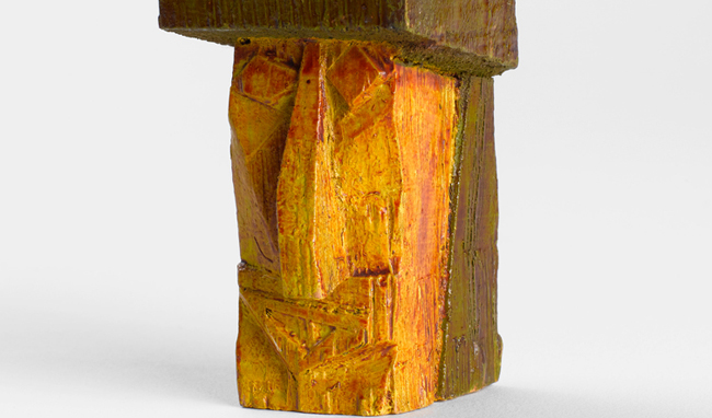 Lyonel Feininger, “Head”, 1925 - Polychrome wood - Photo © Centre Pompidou, MNAM-CCI, Dist. RMN-Grand Palais / Bertrand Prévost / A.D.A.G.P. 2016