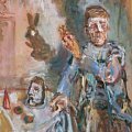 Oskar Kokoschka, 1886 Pchlarn, Bassa Austria - 1980 Villeneuve, Svizzera - Le ombre magiche del Dr. Bassa, 1951, Olio su tela incollata su tavola di masonite, 116 x 87 x 5 cm