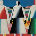 Kazimir Malevich, Ragazze in un campo, 1928 - 1929, Olio su tela, 106x125 cm