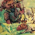 Georg Baselitz - Testa ricciuta con ascia