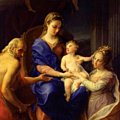 Pompeo Batoni, Il matrimonio di S.Caterina con S. Gerolamo e S.Lucia, Roma, Quirinale