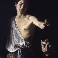 Caravaggio - Davide con la testa di Golia, 1605-1606 - Olio su tela, 125 x 101 cm - Galleria Borghese, Roma - Foto:  Luciano Romano