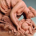 Henri de Triqueti - La madre di Mosè abbraccia il figlio nella culla, 1852 - Terracotta, 21 x 35 x 14 cm - Orléans, Musée des Beaux-Arts