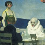 Edward Hopper - Soir Bleu, 1914 - Olio su tela, 91,4 x 182,9 cm - Whitney Museum of American Art, New York; lascito Josephine N. Hopper 70.1208 -  Heirs of Josephine N. Hopper, licensed by the Whitney Museum of American Art - Fotografia di Jerry L. Thompson