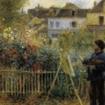 Pierre-Auguste Renoir: Claude Monet mentre dipinge nel suo giardino ad Argenteuil, 1873 olio su tela, cm 46 x 60 Hartford, Conntecticut, Wadsworth Atheneum Bequest of Anne Parrish Titzell, 1957