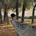 Giovanni Fattori - La signora Martelli a Castiglioncello, 1867 circa, olio su tavola