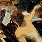 Giovanni Boldini - La cantante mondana, c. 1884 Olio su tela, cm 61 x 46. Collezione Fondazione Carife, in deposito presso le Gallerie d'Arte Moderna e Contemporanea di Ferrara