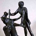 Arturo Martini - San Giorgio e il drago, 1933-36 - Bronzo - Dim: 47,5x23,5x38 cm