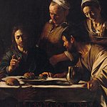 Michelangelo Merisi, detto il Caravaggio - Cena in Emmaus - Olio su tela, 141 x 175 cm - Milano, Pinacoteca di Brera -  Archivio fotografico della Soprintendenza