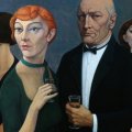 Theo l'Herminez - Party, 1986, Olio su tela