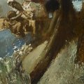 Gaetano Previati - Maternità (bozzetto), ante 1891, olio su tela