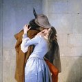 Francesco Hayez - Il Bacio, 1859, Olio su tela, 112 x 88 cm, Milano, Pinacoteca di Brera