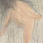 Donna nuda in piedi, grafite, sfumo e gouache, 32.2 x 24.9 cm, Musée Rodin, Paris, Donation Auguste Rodin, 1916, © Musée Rodin. Photo Jean de Calan