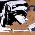 Mario Schifano - Incidente D662, 1963 - Smalto su carta intelata, dim: 160 x 120 cm - Galleria nazionale d'arte moderna, Roma