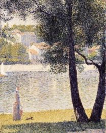 Georges Seurat, La Senna a Courbevoie, 1885, olio su tela, 81,4x65,2 cm, Collezione privata