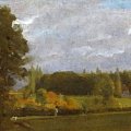 J. Constable, East Bergholt, oil on millboard, cm. 16.5 x 25.25, 1808, Cambridge, Fitzwilliam Museum