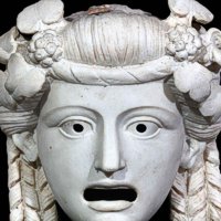 Oscillum - maschera - Pompei, I sec. d.C. - Marmo - Inv. 6609
