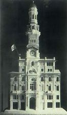 Guido Tirelli - Modello dell'Albergo Posta e Reggio Emilia, 1926 - Facciata non realizzata - Archivio Tirelli - Biblioteca Panizzi, Reggio Emilia