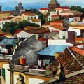 Renato Guttuso, Tetti di Palermo