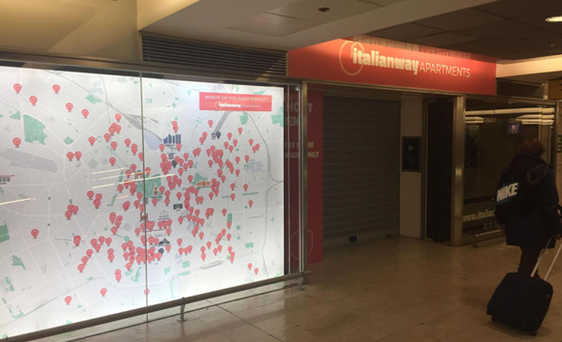 Reception di Italianway, in stazione Centrale a Milano