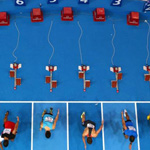 The start gun goes off during the mens m sprint in Sweden