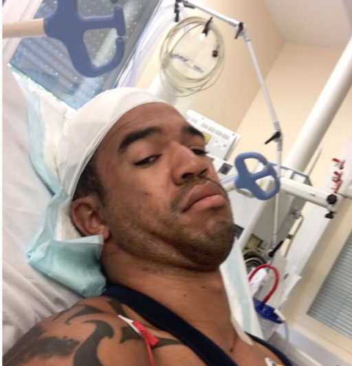 Eric Dossantos in ospedale