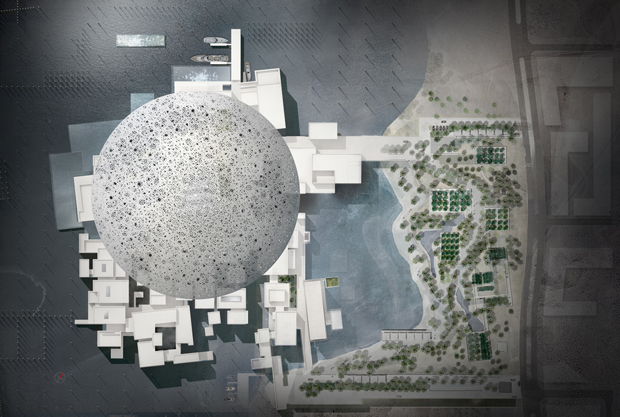 Planimetria senza la cupola © TDIC, Design: Ateliers Jean Nouvel Planimetria senza la cupola © TDIC, Design: Ateliers Jean Nouvel