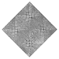 Dadamaino: Oggetto ottico dinamico , 1961-1962, Alluminio su tavola, 120x120 cm