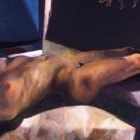 Ugo Attardi - Nella notte, 1971-99 - Olio su tela, 135 x 150 cm