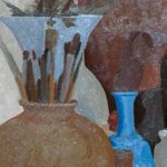 Roberto Melli - Composizione di oggetti, 1934 - Olio su tavola, Dim: 73 x 53 cm - Ferrara, Gallerie d'Arte Moderna e Contemporanea, Museo d'Arte Moderna e Contemporanea Filippo de Pisis