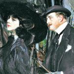 Giovanni Boldini - La passeggiata al Bois de Boulogne, c. 1909 - Olio su tela, Dim: 228 x 118 cm - Ferrara, Gallerie d'Arte Moderna e Contemporanea, Museo Giovanni Boldini
