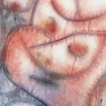 Paul Klee, Gebrde eines Antlitzes, 1939, colore a colla, acquarello e matita su carta, Museo del territorio biellese