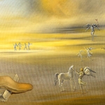 Salvador Dal, Mostro molle in un paesaggio angelico, 1977, olio su tela, cm 76x101, Musei Vaticani, Citt del Vaticano